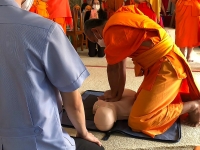 เรื่องการปฐมพยาบาลและการช่วยฟื้นคืนชีพ ซึ่งจัดทำโครงการถวายความรู้ แด่พระภิกษุสงฆ์และสามเณรกลุ่มเสี่ยงโรคไม่ติดต่อเรื้อรัง #1