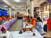 เรื่องการปฐมพยาบาลและการช่วยฟื้นคืนชีพ ซึ่งจัดทำโครงการถวายความรู้ แด่พระภิกษุสงฆ์และสามเณรกลุ่มเสี่ยงโรคไม่ติดต่อเรื้อรัง #8